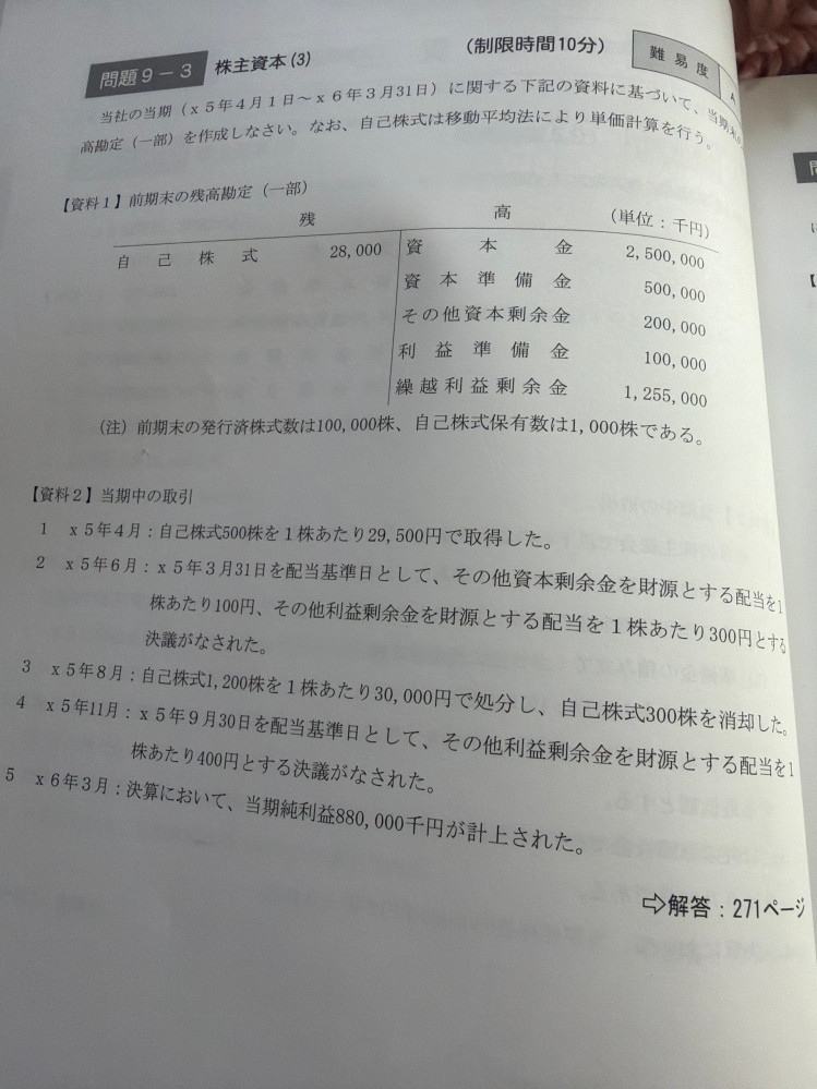 TACの簿記論総合計算問題集応用編は過去問よりも難しいのでしょ