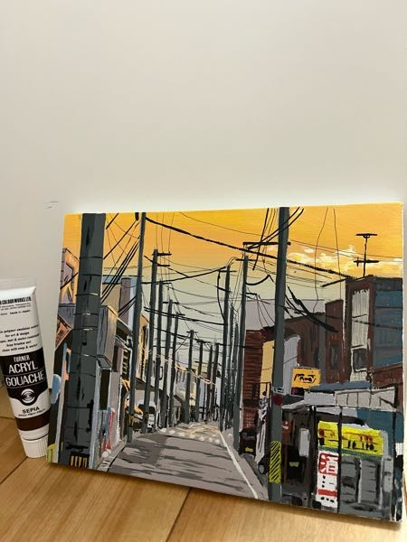 写真の模写です。アクリルで描きました。アドバイスをください。正面で