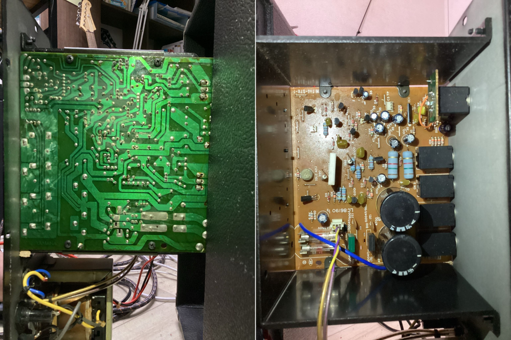 アンプ修理についてです先日ジャンクでyamahaks50というキーボード