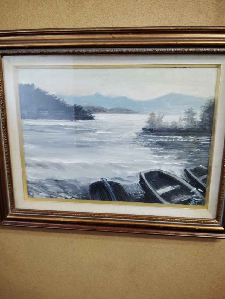 画像にある油絵なのですが誰が描いたものか分かりません調べ方もわかり