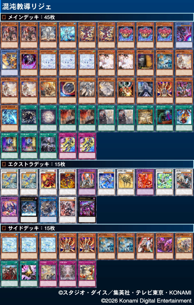 遊戯王のデッキ構築について質問です。リジェネシスカードを使用して