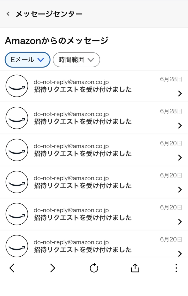 【ぶち】ページ　　リクエスト商品のため 至急Amazonで招待をリクエストし、リクエスト済み、となっているのです
