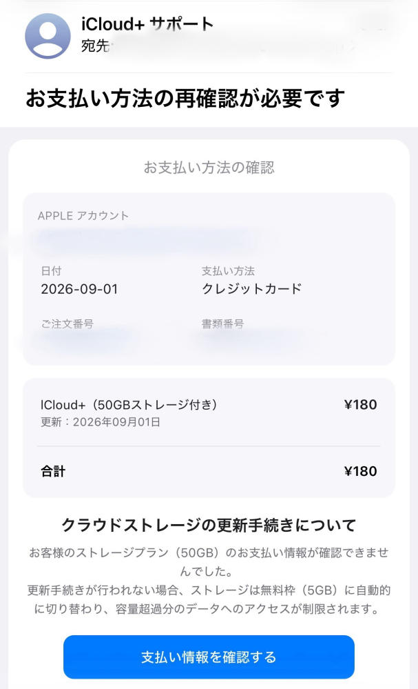 teru97t様　※メッセージご確認ください メッセージで、Appleから誰かがiCloud経由であなたの写真にアクセス