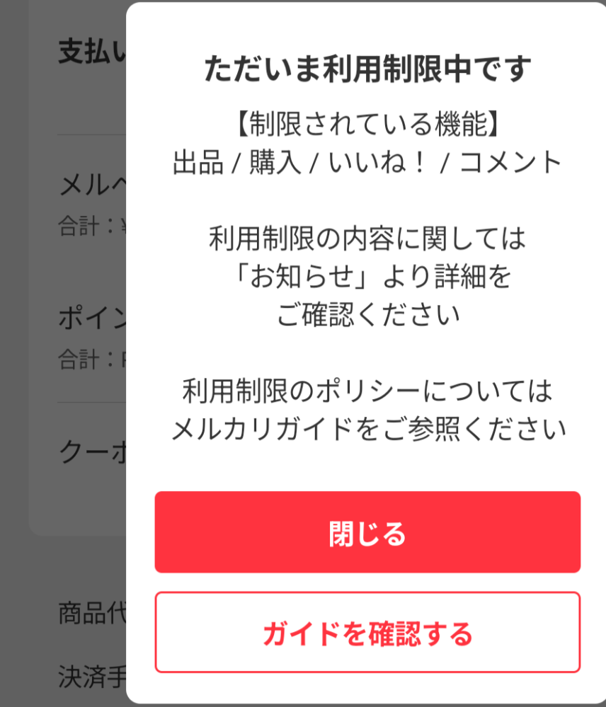 こちらは、確認専用ページです ご購入できません！ メルカリ教えて下さい。この画面が出ます。メルカリ商品購入できない