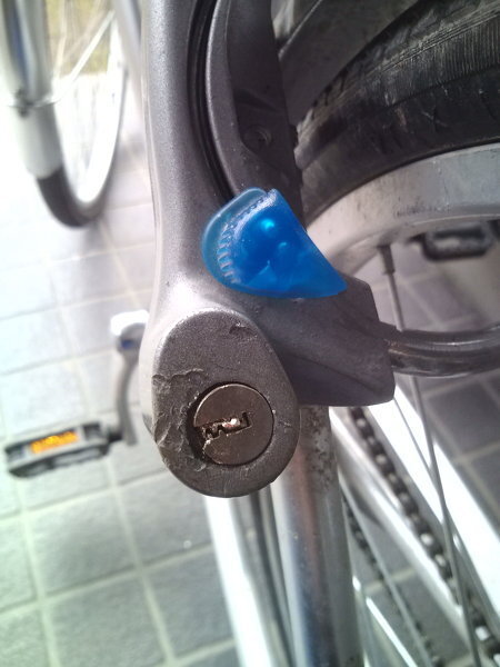 自転車 の 鍵 折れ た