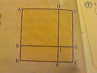 中３数学平方根の問題です Abcd Aeihは面積がそれぞれ12cm 6cm Yahoo 知恵袋
