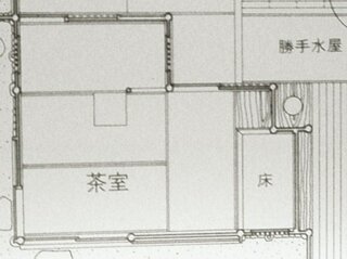 写真は 三畳台目の茶室ですか 下の写真は茶室の平面図です 点前 Yahoo 知恵袋