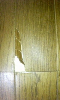 フローリングのめくれ補修 フローリングが画像のようにめくれてしまったのです Yahoo 知恵袋