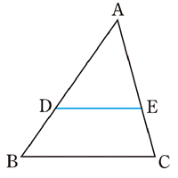 三角形と比の定理でｄｅ平行ｂｃならばａｄ ａｂ ｄｅ ｂｃというものの逆が成り Yahoo 知恵袋