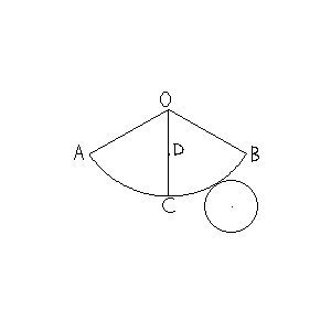 数学の問題です 右の図は 円錐の展開図であり 側面となるおうぎ形oabは半径 Yahoo 知恵袋