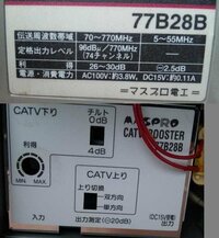 ケーブルテレビからフレッツテレビ変更で今まで使っていたCATVブース