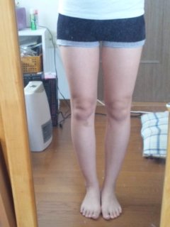特に女性の方お願いします！この脚は太いですか？細いですか？;周り