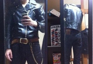 ダブルライダースジャケットのｻｲｽﾞについて質問です 私は身長180の肩幅47 Yahoo 知恵袋
