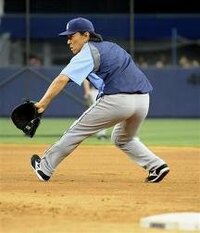 松井秀喜が一塁守備の練習開始 試合で見てみたいですか オールスター戦 Yahoo 知恵袋