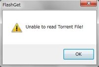 Flashgetでtorrentファイルのダウンロードをしようとしたのですが Yahoo 知恵袋