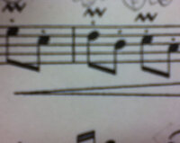 中学校吹奏楽部1年です 楽譜にわからない記号が出てきて 先輩に聞いても分からな Yahoo 知恵袋