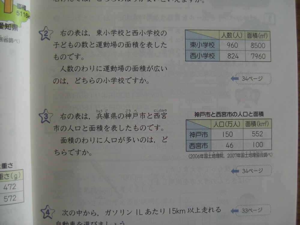 小学五年生算数単位量あたりの大きさの問題です Aとbの小学校で人数のわ Yahoo 知恵袋