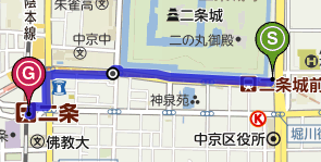 京都の二条城から烏丸御池駅までは歩ける距離でしょうか 二条駅前からは烏 Yahoo 知恵袋