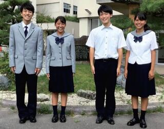 女子 高 ワンピース 型 ダサい学生服 ワンピース画像