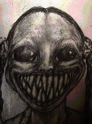 気持ち悪い絵書くのハマりました これに何か色々加えたい Yahoo 知恵袋