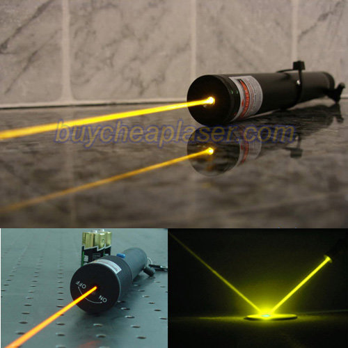 yellow laser pointer