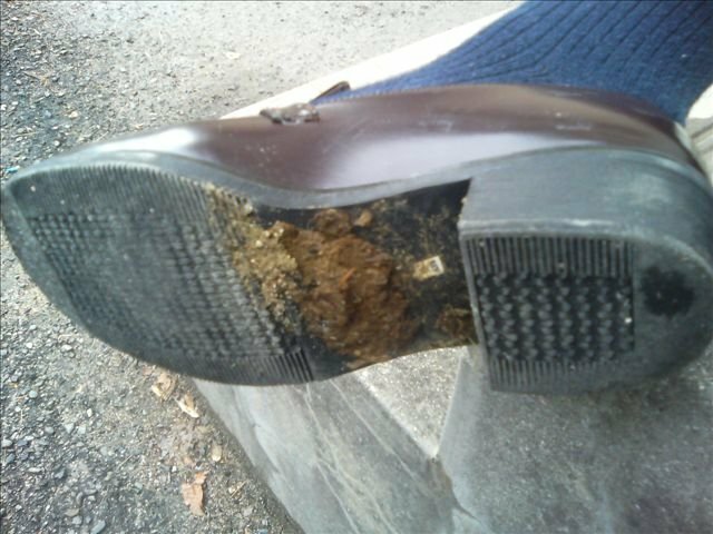 これは何でしょうか、知らないうちにローファーの靴底が妙に汚れていました - Yahoo!知恵袋