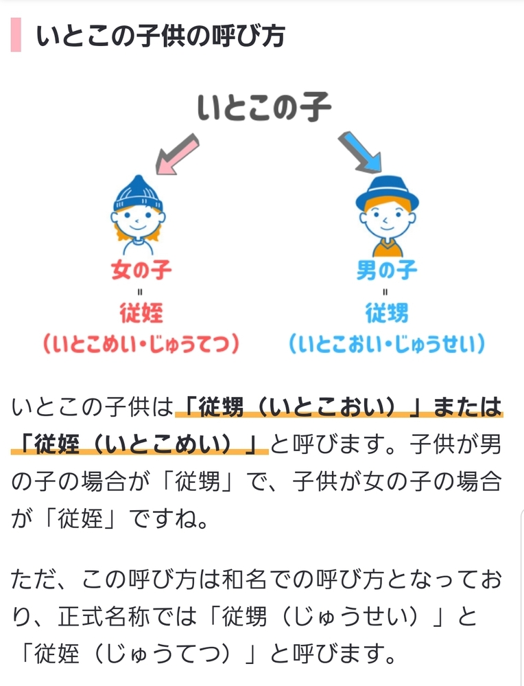 いとこの娘 呼び方 ベストイメージコミックスキャラクター