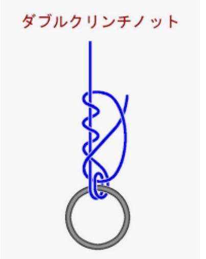 菅付き針にハリスを3回通して2つ輪っかを作って結ぶやり方って Yahoo 知恵袋
