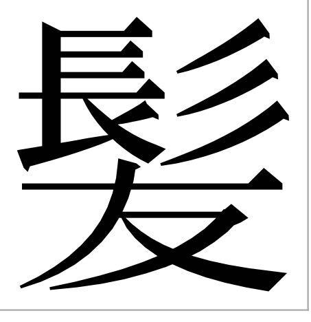 漢字の質問です 毛髪の 髪 なんですが下に書いてる誤の Yahoo 知恵袋