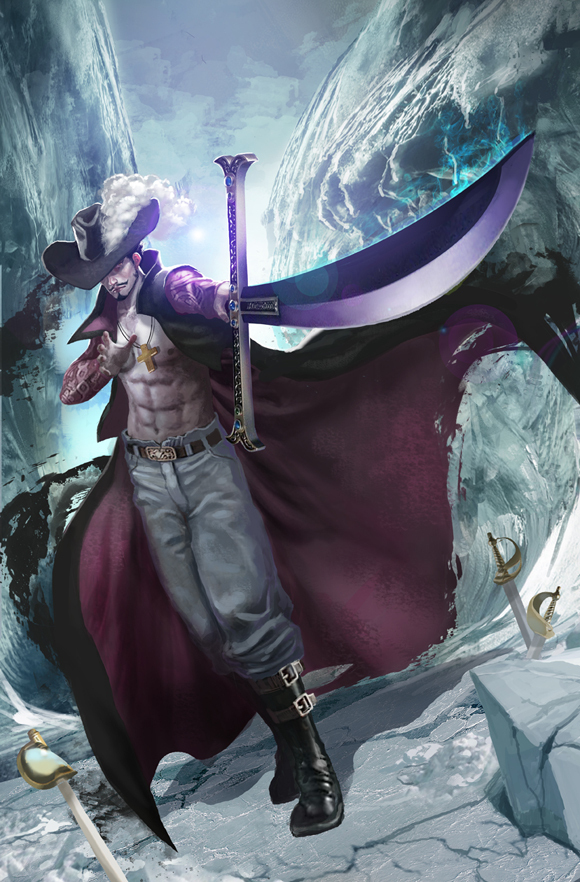 ワンピースのゾロとミホークとローのかっこいい剣をもった画像を Yahoo 知恵袋