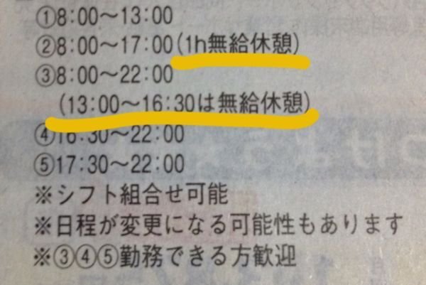 無給休憩とはどういう意味ですか 13 00 16 30は無給休憩 と Yahoo 知恵袋