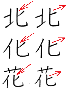 漢字の筆順で ヒが付く漢字がある場合左から上にはねるか右上から下にはね Yahoo 知恵袋