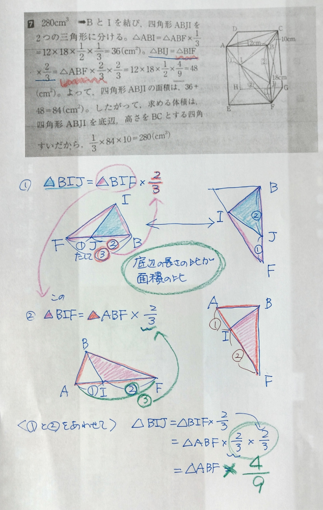 この問題の4/9はどこから出てきたのでしょうか？解き方を教えて