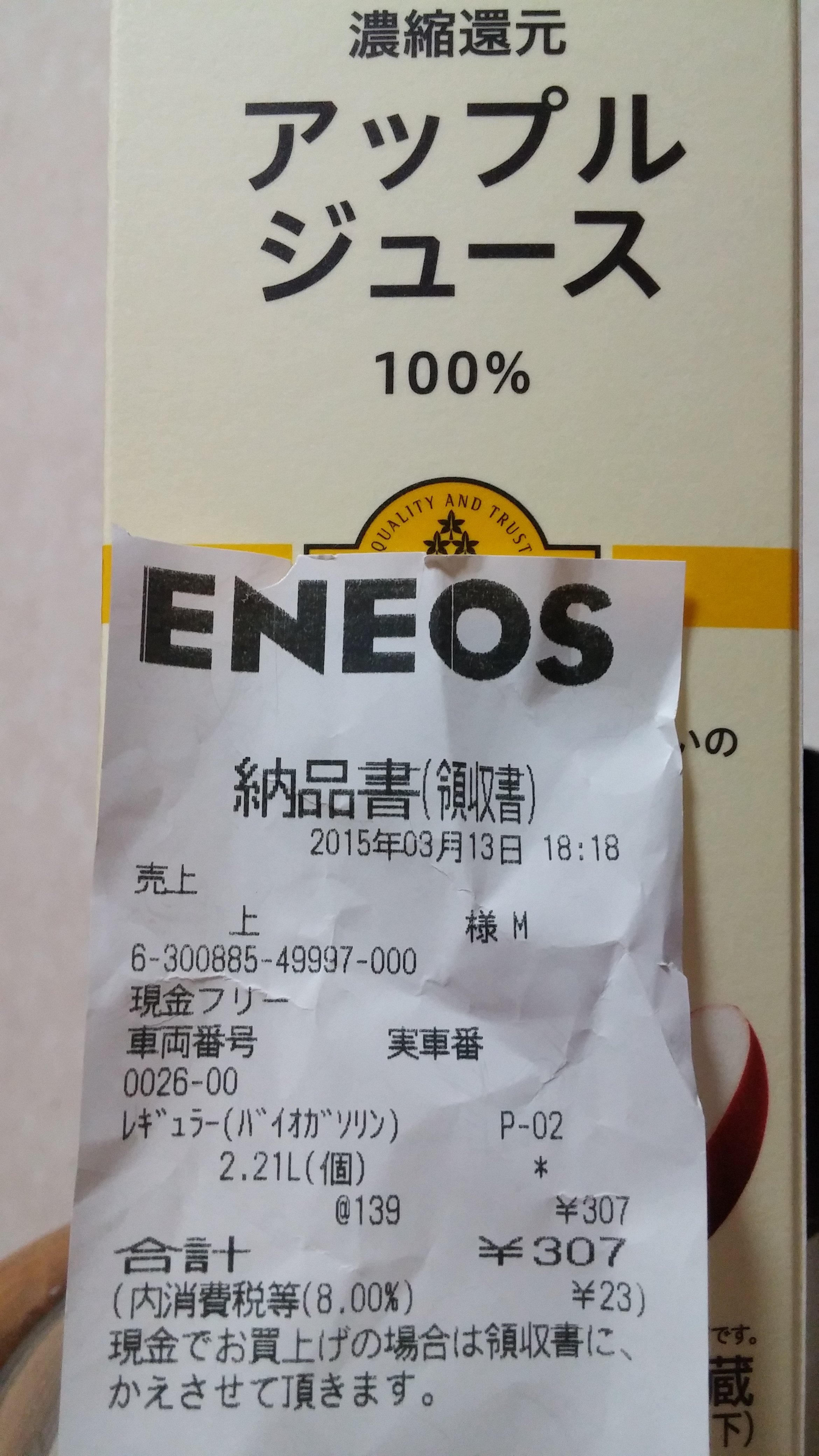 原付にガソリンを入れるときのお値段について教えてください。明日