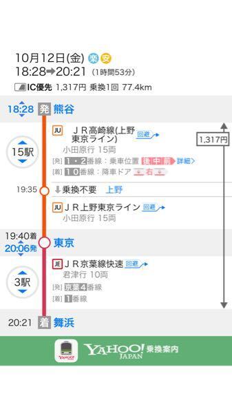 熊谷駅から東京ディズニーシーまでの行き方を教えて欲しいです 出来れば帰り Yahoo 知恵袋