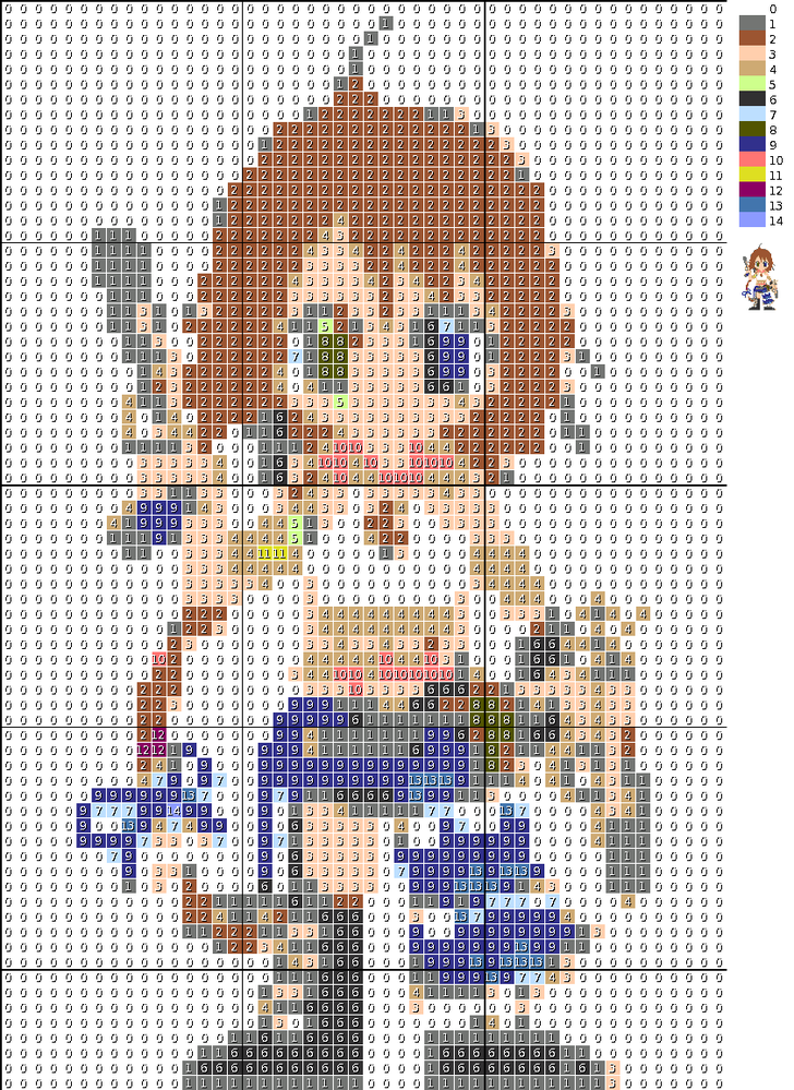 FFシリーズドット絵 - クロスステッチをやりたいのですが、ア 