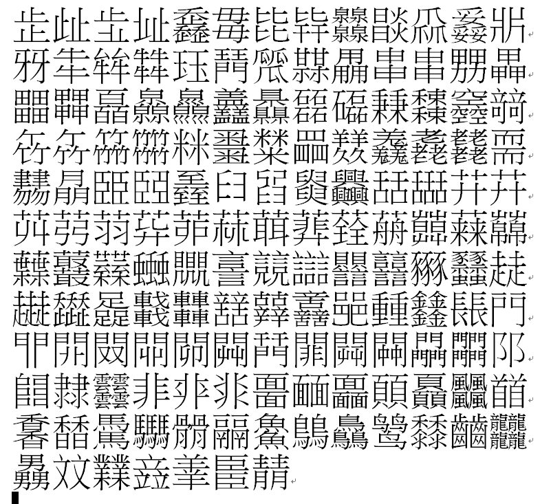 同じ字が並んでる漢字って 晶 炎 森などの他にありますかね Yahoo 知恵袋