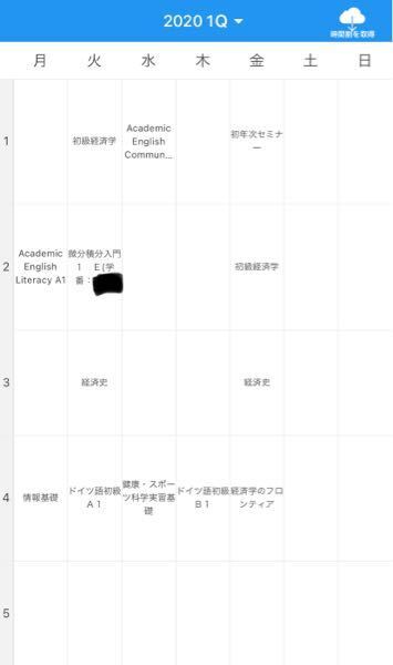 神戸大学経済学部の授業時間割について質問したいんですけどどんな感じなんで Yahoo 知恵袋