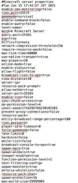 マインクラフトサーバー Server Propertiesのleve Yahoo 知恵袋