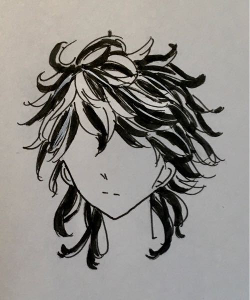 東京リベンジャーズの羽宮一虎くんを描きたいのですが、メッシュが