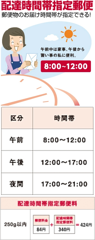 配達時間帯指定の郵便に関して質問です 次の日の午後5時までに必 Yahoo 知恵袋