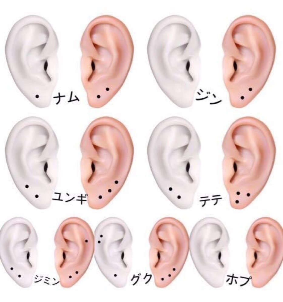 BTS(防弾少年団)のユンギはピアス右に2つで左に3つ空いてるん... Yahoo!知恵袋