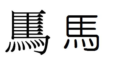 読めない漢字で困っています 本当にこんな漢字あるのでしょうか馬という字で下 Yahoo 知恵袋