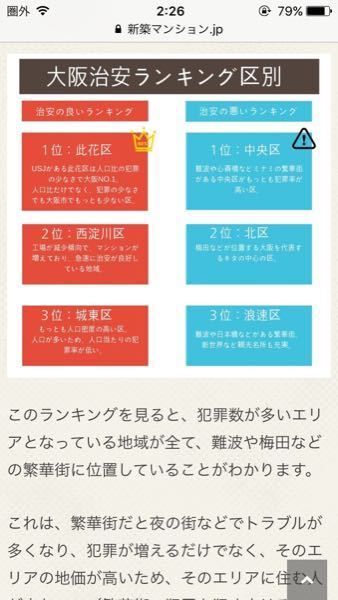 大阪市西淀川区佃は治安はいいですか あと便利でしょうか 便 Yahoo 知恵袋