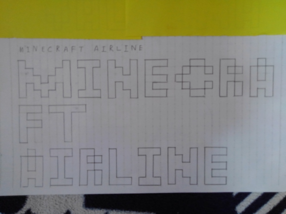 マインクラフトの文字です マインクラフトに使用するためのドット文字を Yahoo 知恵袋