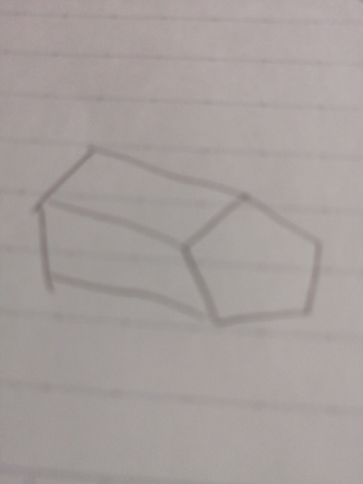 五角柱を画像のように倒して置いた投影図を書いてください Yahoo 知恵袋