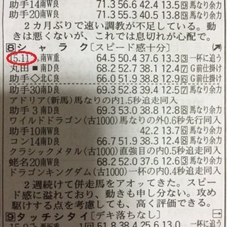 競馬ブックの調教欄の各馬のベストタイムの一番左側にある15 3とか14 1 Yahoo 知恵袋