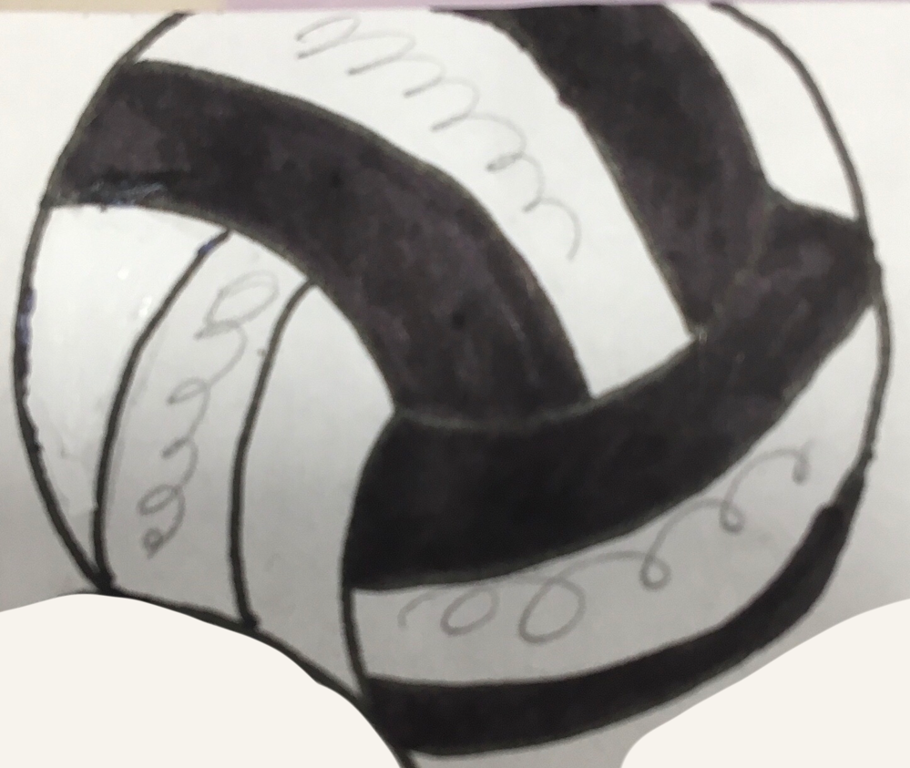 バレーボールのイラストについて モノクロ印刷用でバレーボールのイラスト Yahoo 知恵袋