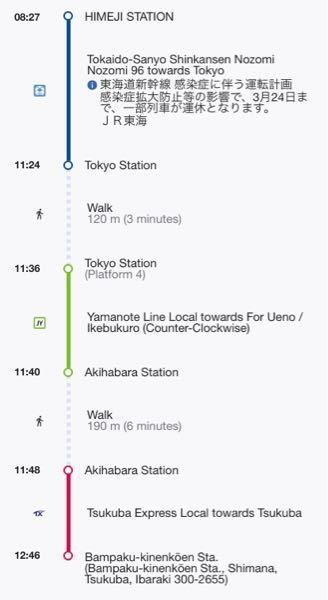 姫路駅から万博記念公園駅 茨城県 まで新幹線で行きたいのですが 出来るだけ Yahoo 知恵袋