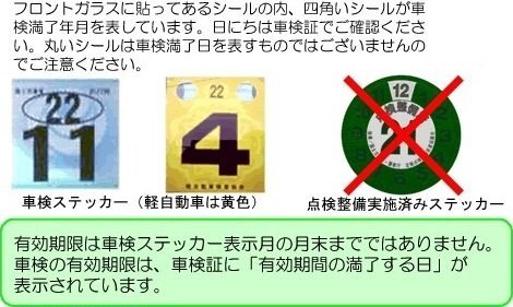 車の定期点検 丸ステッカー と車検についてです 新車の軽自動車を Yahoo 知恵袋